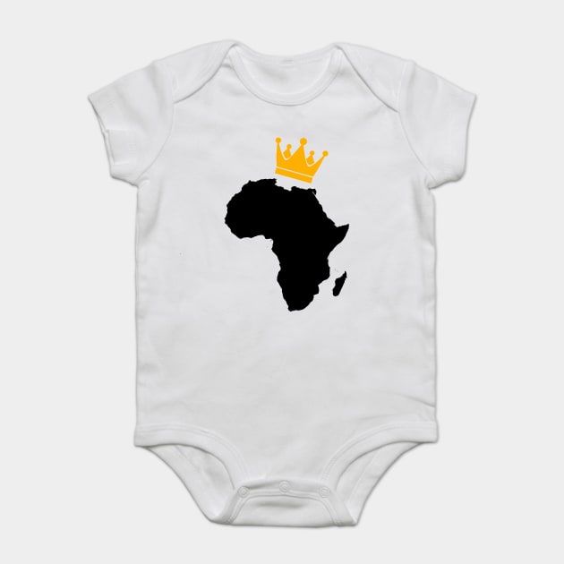 African King, African Queen, Africa, Crown Baby Bodysuit by UrbanLifeApparel